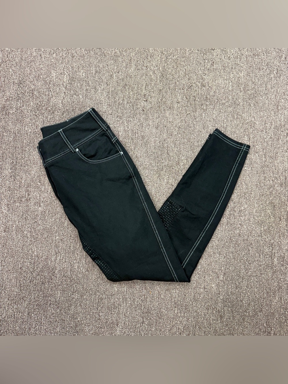 Women’s Size 28R Black Goode Rider Full Seat Horseback Riding Breeches. Good Con